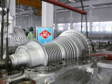 Turbina de vapor<small> (Turbina de alta velocidad y alta eficiencia)</small>