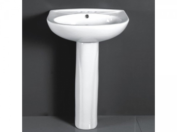 Lavabo con pedestal