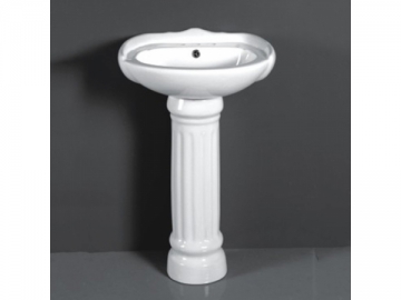 Lavabo con pedestal