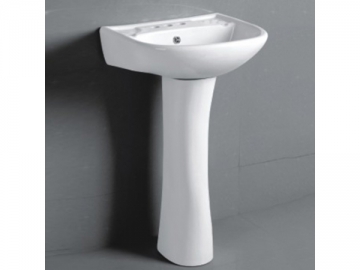 Lavabo con pedestal