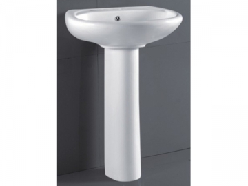 Lavabo con pedestal