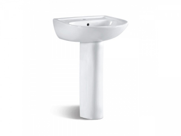 Lavabo con pedestal