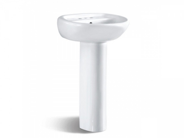 Lavabo con pedestal