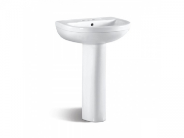 Lavabo con pedestal