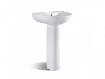 Lavabo con pedestal