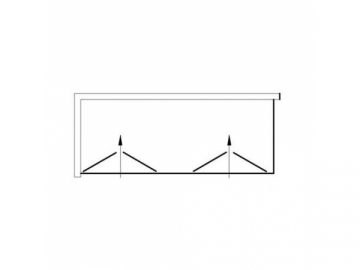 <strong>Cabina de ducha</strong> <br>- con puerta plegable