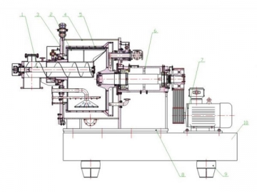 Centrífuga separadora peeler