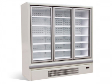 Expositor refrigerado con puerta de cristal