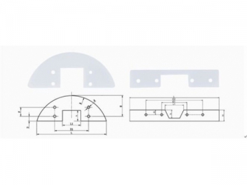 UHMWPE Rascadores para cintas transportadoras