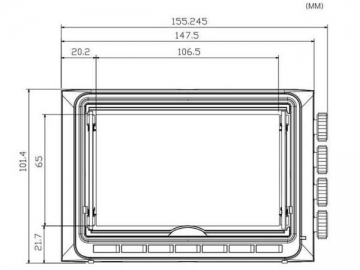 Monitor de campo para cámara de vídeo TL-480HDB/HDC