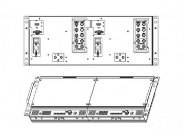 Monitor montado en rack TLP890HD-2