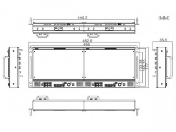 Monitor montado en rack TLP890HD-2