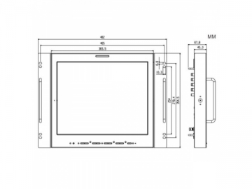 Monitor montado en rack TL-S1700HD/SD/NP