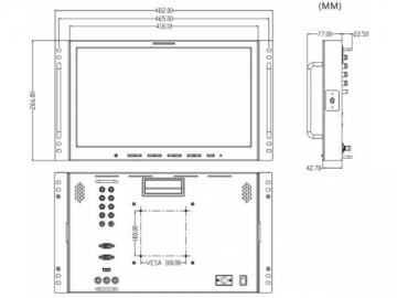 Monitor montado en rack TL-S1730HD/NP