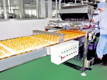 Línea automática de producción de pasteles