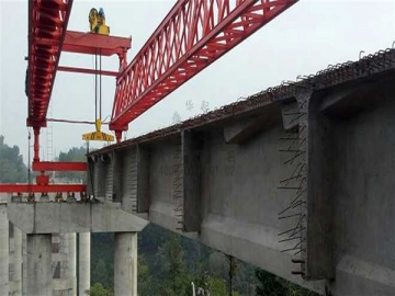 Pórtico de lanzamiento (para la construcción de autopistas)