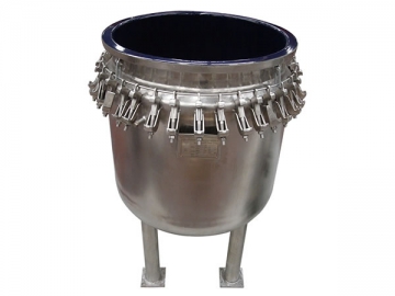 Reactor de acero vidriado