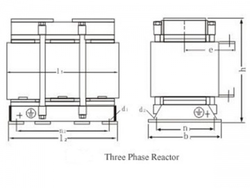 Reactor de línea / reactor de salida (para inversor LENZE)