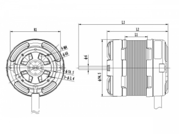 Motor capacitor YY9140