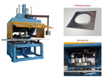 Máquina de prensado giratorio para láminas de metal