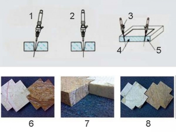 Máquina de corte por chorro de agua de 4 ejes (para baldosas y azulejos de granito y mármol)