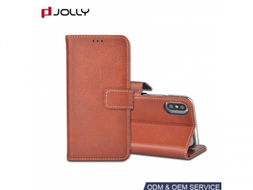 Funda cartera de PU para iPhone X