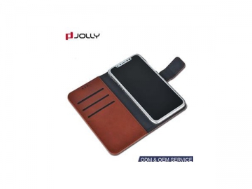 Funda cartera de PU para iPhone X