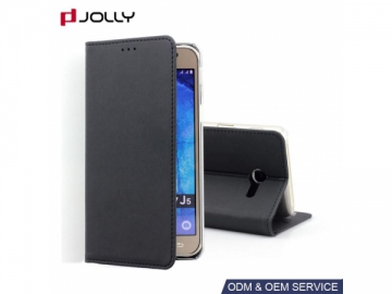 Funda flip cover de cuero para Samsung Galaxy J5