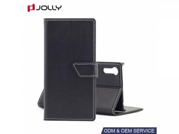 Funda flip cover con carcasa de PU para SONY Xperia XZs