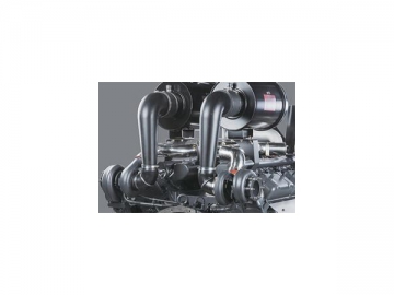 Motor industrial diésel SC25/27G para generador comercial